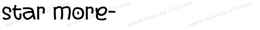 star more字体转换